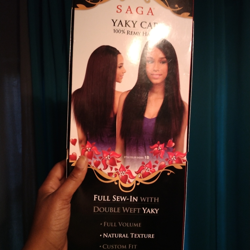 24 inches Yaky  100% human hair wig